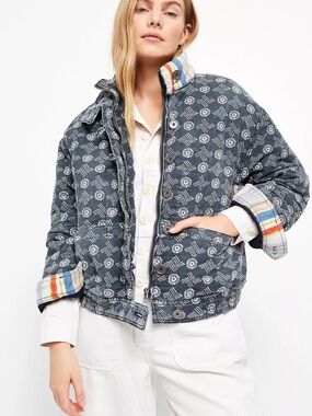 Free People Mackenzie Bomber Jacket Size Small